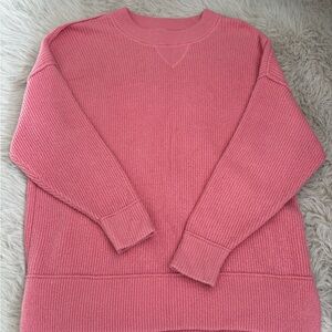 Aerie Oversized Soft Pink Knit Pullover